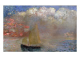 Le Voilier, 1900 Giclée-Druck von Odilon Redon