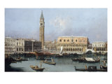 Venice, the Molo from the Bacino di SanMarco Giclee Print by Canaletto 