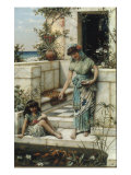 Feeding the Goldfish, 1888 Giclee Print by William Stephen Coleman