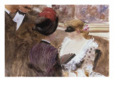 La Loge' or 'Au Skating Cafe', c.1882 Reproduction procédé giclée par Jean Louis Forain