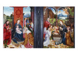 The Nativity with 2 Members of the Manderscheid-Blankenheim Family, the Adoration of the Kings Giclee-trykk av Bartholomaeus Bruyn The Nativity with 2 Members of the Manderscheid-Blankenheim Family, the Adoration of the Kings Giclee-trykk av Bartholomaeus Bruyn