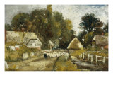 Landscape with Cottages Giclee Print by Frederick Waters Watts