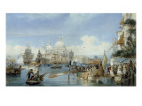 A View of Santa Maria della Salute, Venice Giclee Print by Alexandre Francia