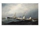 The Steamship Devon, 1879 reproduction procédé giclée par Antonio Jacobsen