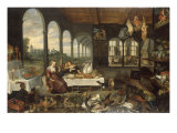 A Palace Interior with the Prodigal Son Feasting Giclee Print by Jan Breugel the Elder