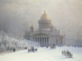 St Isaac's Cathedral, St Petersburg reproduction procédé giclée par Ivan Konstantinovich Aivazovsky