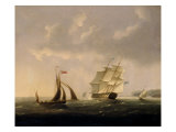 The San Josef off the Southwest Coast Giclee-trykk av Thomas Buttersworth The San Josef off the Southwest Coast Giclee-trykk av Thomas Buttersworth