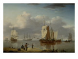Shipping off the Coast, 1790 reproduction procédé giclée par William Anderson