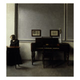 Interior Lámina giclée por Vilhelm Hammershoi Interior Lámina giclée por Vilhelm Hammershoi