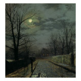 Lane in Cheshire, 1883 Giclée-Druck von John Atkinson Grimshaw