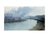 Industrial Scene, Pittsburgh Giclee Print by Aaron Henry Gorson