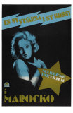 Morocco, Swedish Movie Poster, 1930 Poster