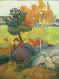 Petit Breton A L'Oie, 1889 Giclee Print by Paul Gaugin