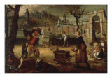 Gardeners at Work reproduction procédé giclée par Sebastian Vrancx