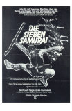 Seven Samurai, German Movie Poster, 1954 Poster