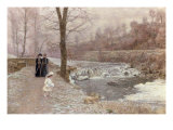 Promenade d'Hiver reproduction procédé giclée par Marie Francois Firmin-Girard