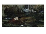 Study for the Nymphs Finding the Head of Orpheus Giclee Print by John William Waterhouse