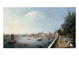 View of the Thames from the Adelphi Terrace Giclee Print by William James