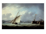 The Arrival of George IV at Leith Harbour Giclee Print by Thomas Buttersworth