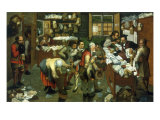 The Tax Collector's Office Giclee-trykk av Pieter Breugel the Elder The Tax Collector's Office Giclee-trykk av Pieter Breugel the Elder