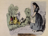 Cinderella's Sisters Depart Giclee Print by Theodor Hosemann