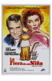 Bringing Up Baby, Spanish Movie Poster, 1938 Posters