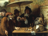 Peasants Listening to a Quack Doctor, 1668 Reproduction procédé giclée par Lambert Doomer
