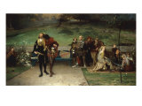 Edward II and his Favourite, Piers Gaveston, 1872 Giclee Print by Marcus Stone