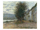 Bord de la Seine a Lavacourt, 1878 Reproduction procédé giclée par Claude Monet