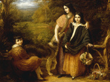 The Clutterbuck Children Giclee Print by John Linnell