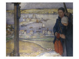 Brittany, 1914 (French soldier and his bride praying before a crucifix) Giclee Print by Edward Reginald Frampton