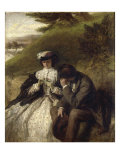 Lovers by a Waterfall Giclee Print by William Powell Frith
