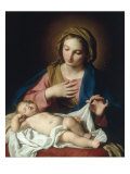 The Madonna adoring the Christ Child Giclee Print by Giuseppe Bottani