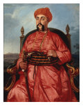 Portrait of the Nawab Asuf-ud-Daula reproduction procédé giclée par Johann Zoffany