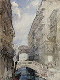 The Bridge of Sighs, Venice, 1846 Giclee Print by William Callow