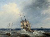 A Blustery Day, 1844 Giclee Print by John Wilson Carmichael