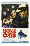 Bonnie and Clyde, Spanish Movie Poster, 1967 Prints