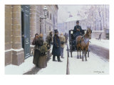 La Sortie du Bourgeois, 1889 reproduction procédé giclée par Jean Beraud