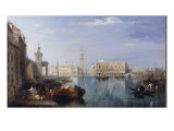 Doges Palace and the Grand Canal from the Dogana Giclee Print by Edward Pritchett
