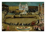 A Tournament in Honour of Neptune Giclee Print by Claude Deruet