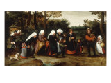 The Bride's Wedding Procession Giclée-Druck von Marten Van Cleve