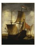 A Dutch Galleon and Other Coastal Vessels, 1655 Giclee-trykk av Jacob Adriansz Bellevois A Dutch Galleon and Other Coastal Vessels, 1655 Giclee-trykk av Jacob Adriansz Bellevois