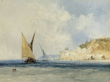 Shipping off the Mediterranean Coast, 1848 ジクレープリント - ジョン・キャロウ