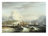 A Cutter and other Shipping off Dover, 1817 Giclee Print by Thomas Luny