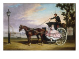 Alighting from a Coach near Cremorne Gardens Giclée-Druck von Alfred Frank De Prades