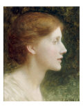 Portrait of Agnes Mallam (Mrs Edward Foster), 1921 Giclee Print by Frank Dicksee