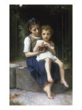 Les Cerises Giclee-trykk av Elizabeth Bouguereau Les Cerises Giclee-trykk av Elizabeth Bouguereau