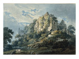Okehampton Castle, Devon, 1791 Giclee Print by Thomas Girtin