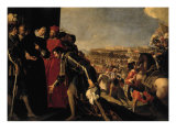 Troilo Orsini is received by the Queen Mother Caterina de' Medici Giclee Print by Anastasio Fontebuoni