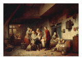 The Presentation of the New-born to his Grandfather, 1866 Giclee Print by Ferdinand De Braekeleer